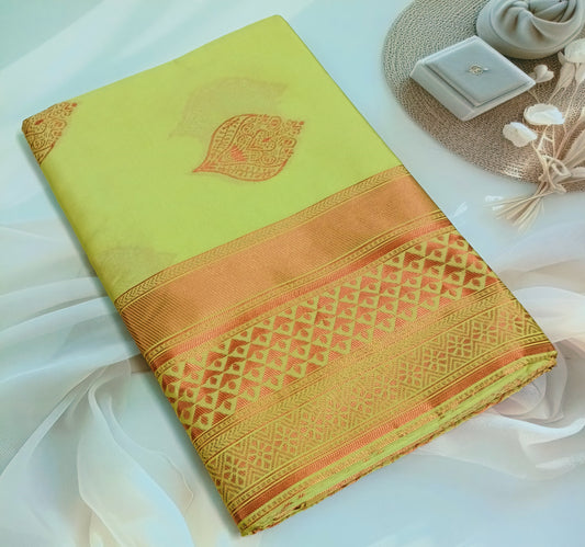 Soft Silk Saree with Unstitched Blouse Piece