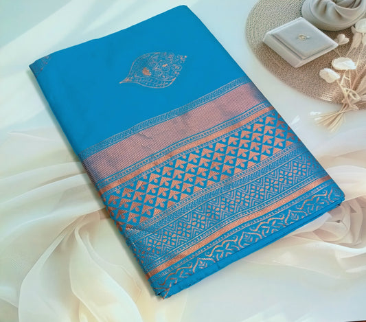 Soft Silk Saree with Unstitched Blouse Piece