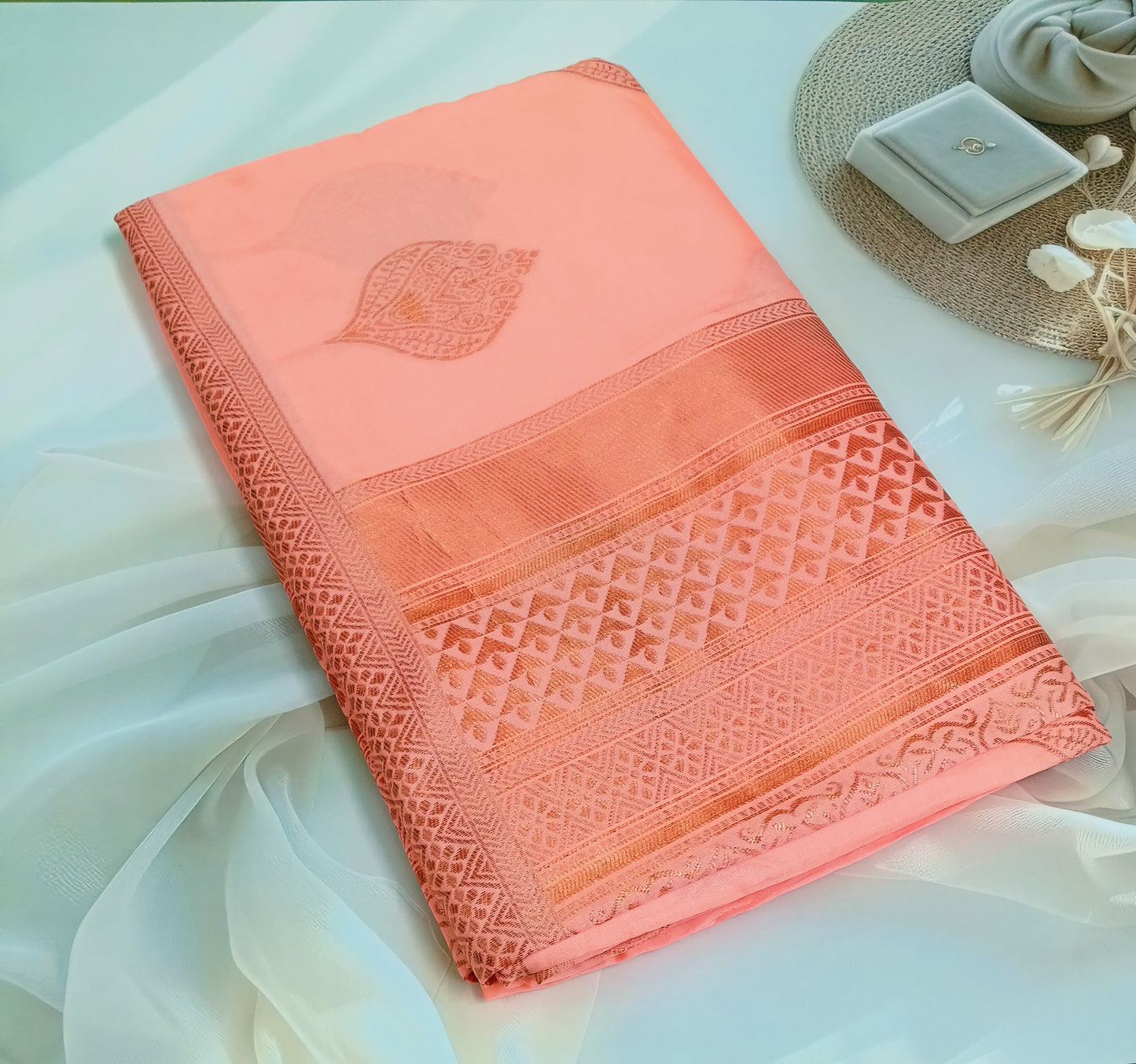 Soft Silk Saree with Unstitched Blouse Piece