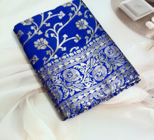 Soft Silk Saree with Unstitched Blouse Piece