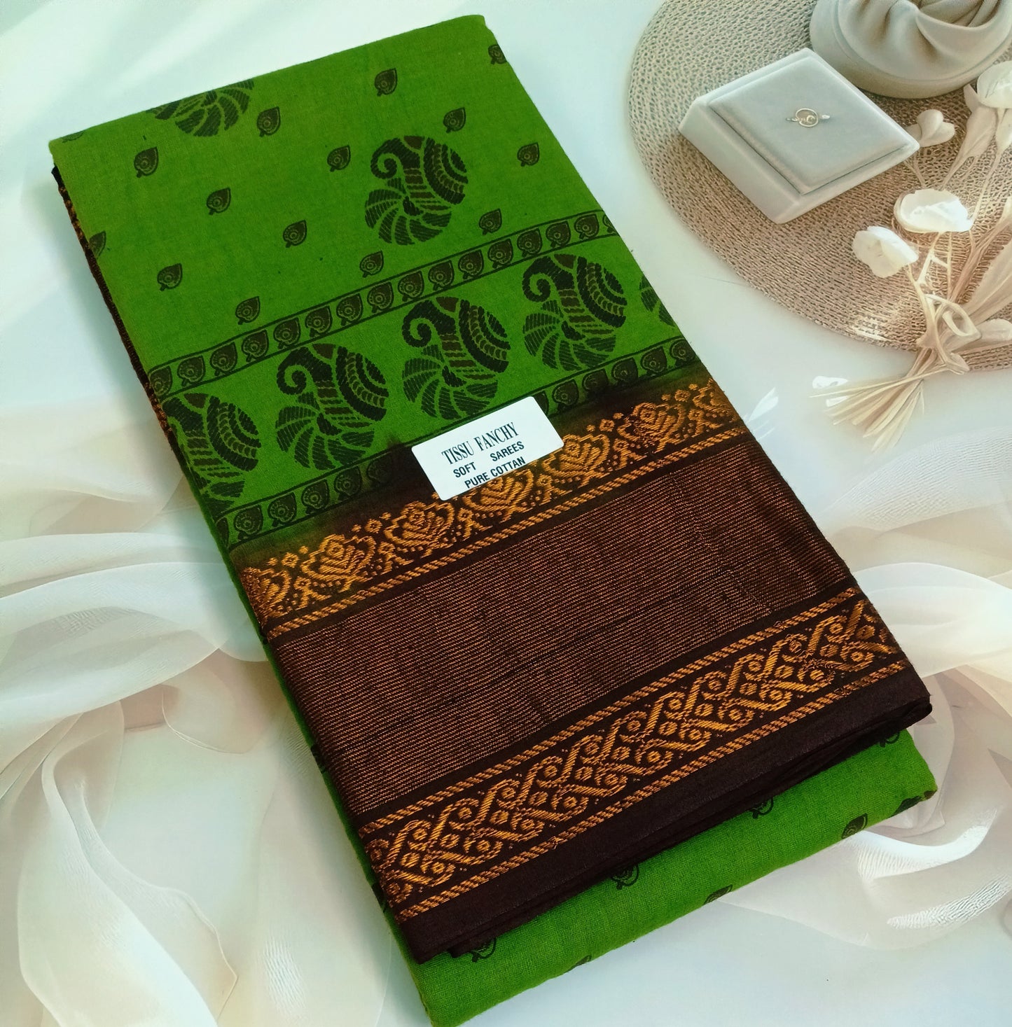 Bandhini Pure Cotton Saree