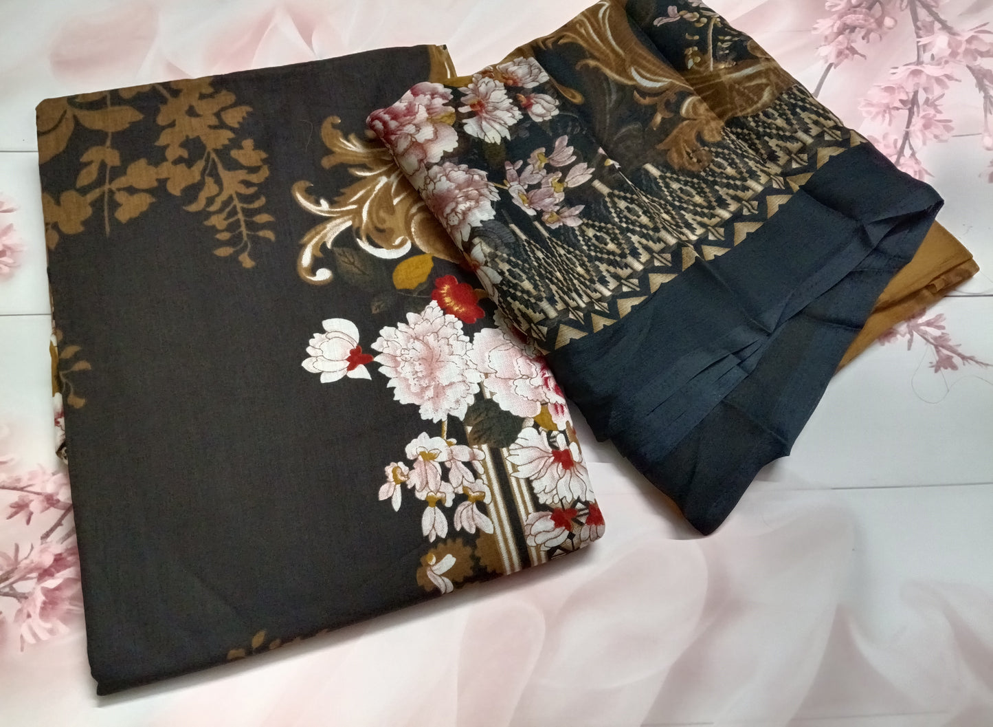 Women's Cotton Print Unstitched Salwar Suit Material