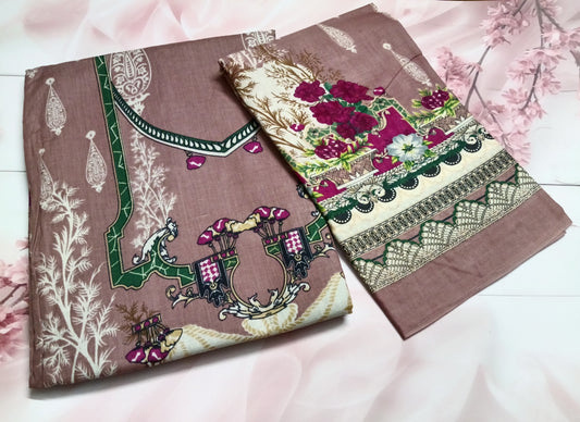 Women's Cotton Print Unstitched Salwar Suit Material