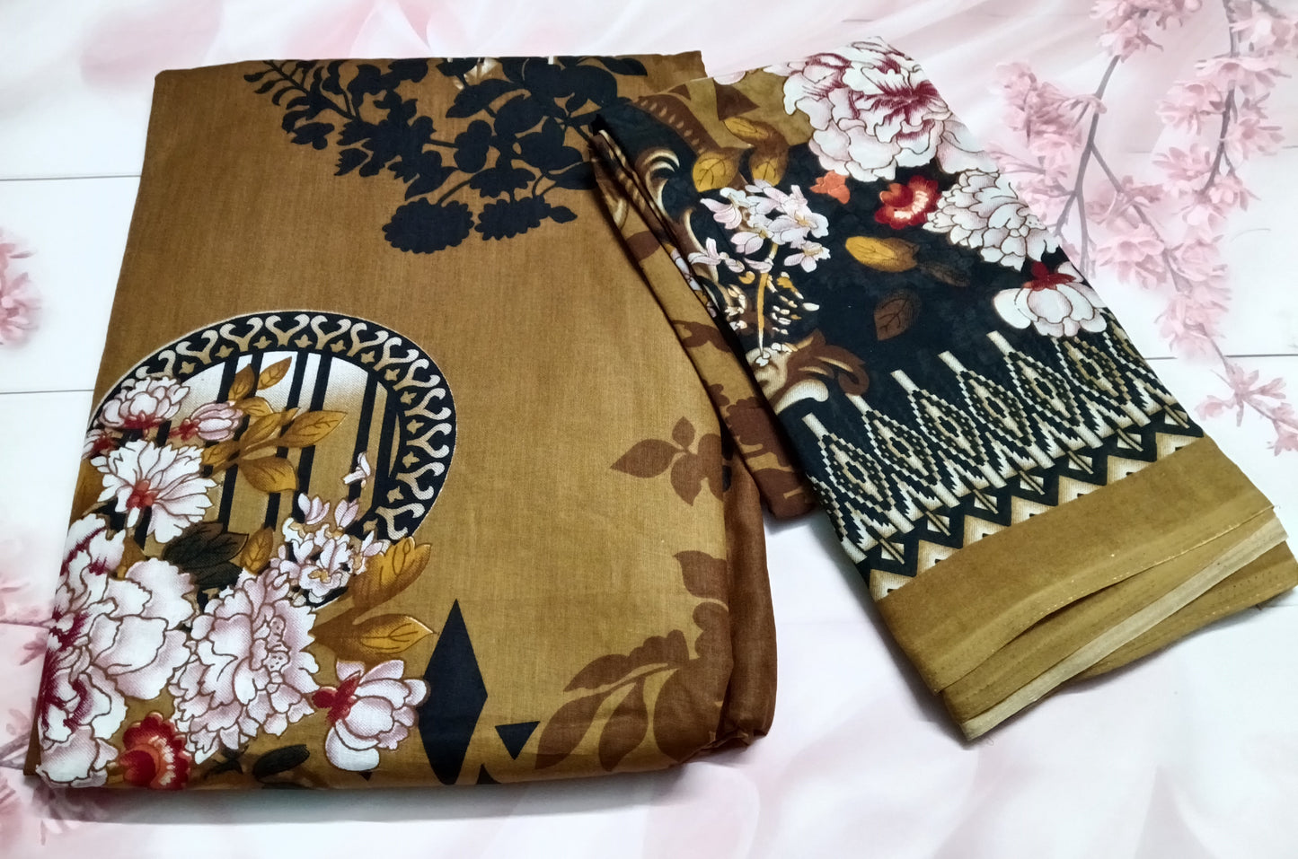 Women's Cotton Print Unstitched Salwar Suit Material
