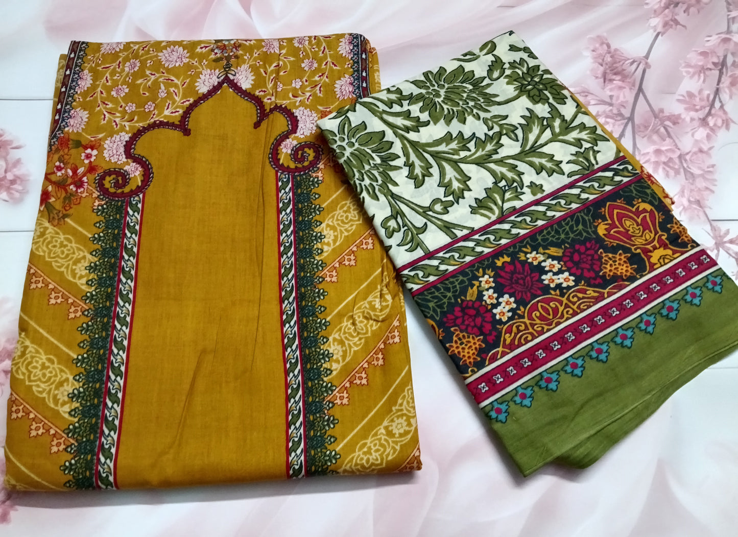 Women's Cotton Print Unstitched Salwar Suit Material