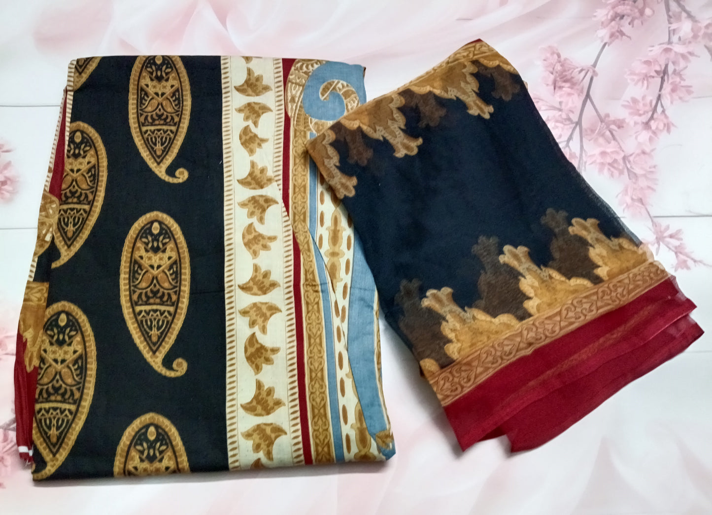 Women's Cotton Print Unstitched Salwar Suit Material