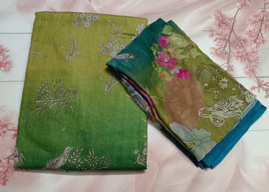 Women's Cotton Print Unstitched Salwar Suit Material