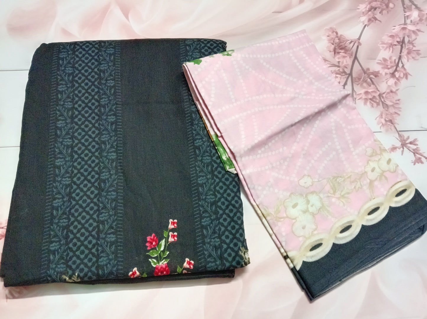 Women's Cotton Print Unstitched Salwar Suit Material