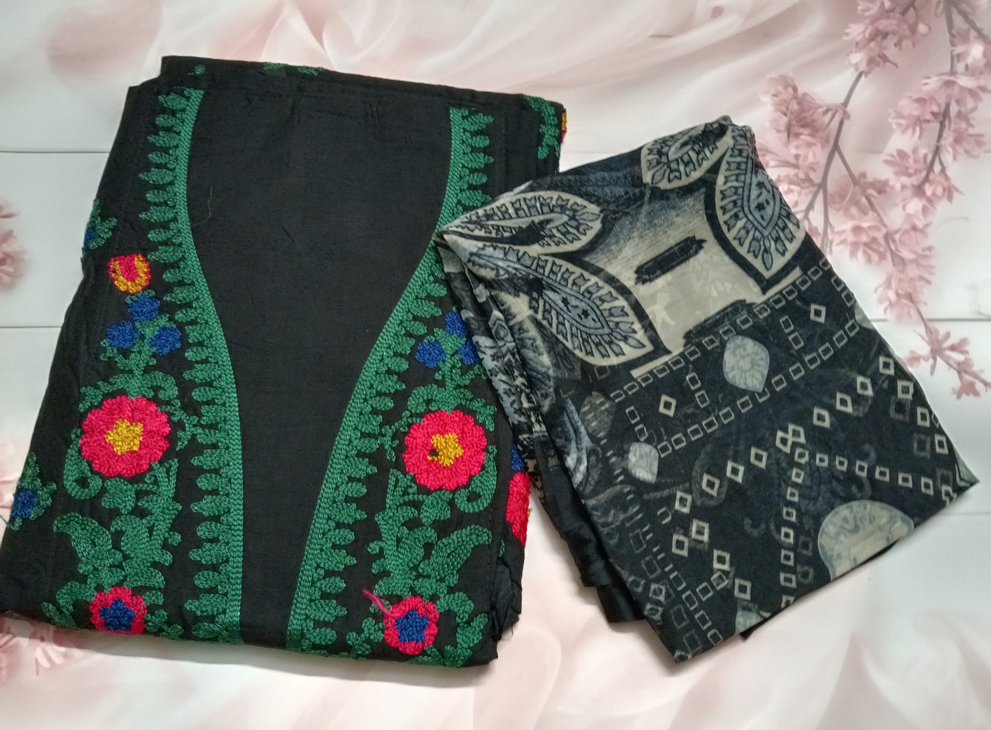 Women's Cotton Print Unstitched Salwar Suit Material