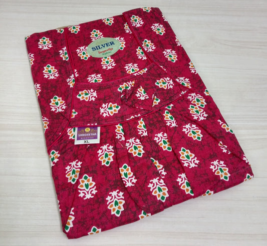 Cotton Nighty for Women - XL