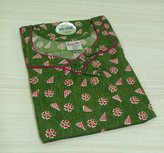 Cotton Nighty for Women - XXL